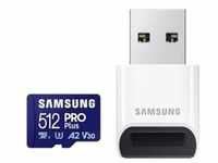 Samsung PRO Plus 512 GB microSDXC-Speicherkarte (2023) mit USB-Adapter