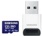Samsung PRO Plus 128 GB microSDXC-Speicherkarte (2023) mit USB-Adapter