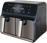 Unold 58685 Hei&szlig;luftfritteuse Doppelkammer TWIN ZONE