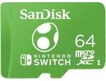 SanDisk 64 GB microSDXC Speicherkarte f&uuml;r Nintendo Switch&trade; gr&uuml;n