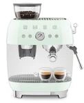 SMEG EGF03PGEU 50s Style Siebtr&auml;germaschine mit Kaffeem&uuml;hle Pastellgr&uuml;n