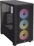 Corsair 3000D RGB Airflow schwarz Midi Tower ATX Gaming Geh&auml;use