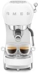 SMEG ECF02WHEU 50s Style Espresso-Kaffemaschine Wei&szlig;