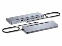 i-tec USB-C Metal Ergonomic 3x 4K Display Docking Station + PD 100W