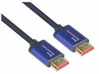 Good Connections HDMI 2.1 Kabel 8K @ 60Hz SmartFLEX Kupfer dunkelblau 0,5m