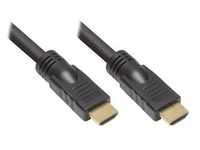 Good Connections HDMI High Speed Kabel 20m Ethernet vergoldet St./St. schwarz