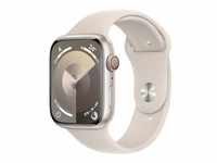 Apple Watch Series 9 LTE 45mm Aluminium Polarstern Sportarmband Polarstern - M/L