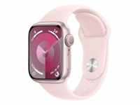 Apple Watch Series 9 GPS 41mm Aluminium Rosè Sportarmband Hellrosa - M/L