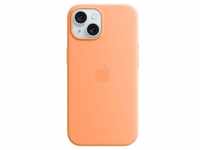 Apple Original iPhone 15 Silicone Case mit MagSafe - Sorbet Orange