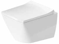 Duravit Viu Wand-Tiefspül-WC mit WC-Sitz Compact, ohne Spülrand L: 48 B: 37 weiß