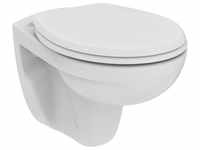 Ideal Standard Eurovit Wand-Tiefspül-WC Set, spülrandlos, mit WC-Sitz L: 52.5...