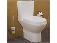 VitrA Integra Stand-Tiefspül-WC für Kombination, VitrAflush 2.0, open back L:...