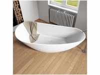 Riho Granada freistehende Badewanne, oval L: 170 B: 80 weiß matt Ausführung...