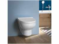 Duravit No.1 Wand-Tiefspül-WC Compact, rimless, mit WC-Sitz L: 48 B: 36.5 weiß