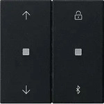 Gira 5367005 S3000 Jalousie- und Schaltuhr BT Pfeile, System 55, schwarz matt