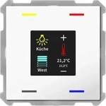 MDT BE-TAS63T4.01 KNX Taster Smart 63 4-fach mit Farbdisplay, Temp.-/Feuchtesensor,