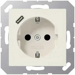 Jung A1520-18C Schutzkontakt-Steckdose mit USB-Ladeger&auml;t, 1 x Typ C, Safety Plus,