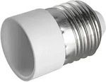 Heitronic 501013 Lampensockeladapter, Kunststoff, E27 auf E14 max. 60 W, IP20, wei&szlig;