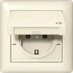 Gira 415701 Schutzkontakt-Steckdose Klappdeckel mit Set IP44 und Rahmen 1-fach ,