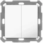 MDT BE-TAL55B2.01 KNX Taster Light 55 Basic 2-fach, Reinwei&szlig; gl&auml;nzend, Neutral