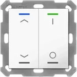 MDT BE-TAL55T2.C1 KNX Taster Light 55 2-fach, RGBW, mit Temperatursensor, Reinwei&szlig;