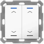 MDT BE-TAL5502.A1 KNX Taster Light 55 2-fach, RGBW, Reinwei&szlig; gl&auml;nzend, Jalousie