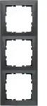 Berker 10139949 Rahmen 3-fach S.1, anthrazit matt