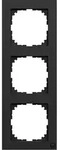 Merten MEG4030-3603 Rahmen 3-fach, M-Pure, schwarz matt