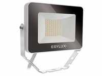 ESYLUX EL10810787 LED-Strahler 3000 K, 10 W, Tiefe 28mm, reinweiß