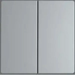 Berker 16236084 Wippe 2-fach, Q.x, aluminium samt