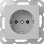 Gira 4188015 Schutzkontakt-Steckdose, System 55, grau matt