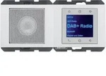 Berker 29807009 Radio Touch mit Lautsprecher DAB+, K.x, polarwei&szlig; gl&auml;nzend