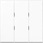 Jung A593BFWW Wippe 3-fach, Thermoplast, Serie A, alpinwei&szlig;