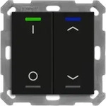 MDT BE-TAL55T206.D1 KNX Taster Light 55 2-fach, RGBW, Temperatursensor, Schwarz matt,