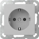 Gira 4466015 Schutzkontakt-Steckdose ohne Befestigungskrallen, System 55, grau matt