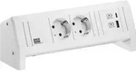 Bachmann 902.0290 Steckdosenleiste DESK, 2x Schutzkontaktsteckdose, 1x USB A/C...