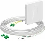 Kaiser 4252037 Teilnehmeranschluss Gf-TA E3S Connect&reg;, Aufputz, L=25m, 2xF, LC/APC