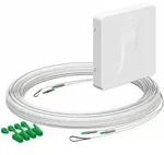 Kaiser 4252045 Teilnehmeranschluss Gf-TA E3S Connect&reg;, Aufputz, L=15m, 2xF,...