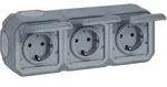 Legrand 069743L Plexo New Feuchtraum-Aufputz 3-fach vorverdrahtete