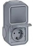 Legrand 069746L Plexo New Feuchtraum-Aufputz Schutzkontakt-Steckdose +