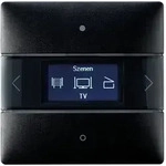 Theben 4801418 LUXORliving iON8 BK, Schwarzer Raumcontroller mit integriertem