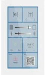 MDT BE-GTSP6TW.01S KNX Glas Touch Smart Plus 6 Zoll, KNX Secure, Wei&szlig;