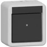 Gira 310730 Wippschalter Kreuz, WG Aufputz, grau