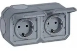 Legrand 069742L Plexo New Feuchtraum-Aufputz 2-fach vorverdrahtete