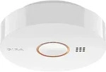 Gira 114502 Rauchwarnmelder Basic Q, Q-Label, LED Leuchtring, 9V Batterie,