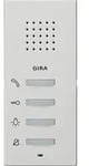 Gira 125027 Wohnungsstation Aufputz, System 55, reinwei&szlig; seidenmatt