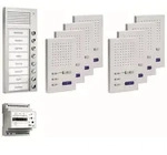 TCS PPAF08-EN/02 Sprechanlagen-Set Aufputz f&uuml;r 8 WE