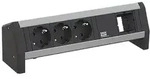 Bachmann 902.054 Steckdosenleiste DESK, 3x Schutzkontaktsteckdose, 1x Custom...