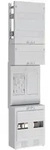 ABN EZ17111 Z&auml;hlerplatz eHZ, 1Z/R, mit Klemmstein, 5-polig, BxH 250x1050 mm