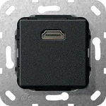 Gira 566910 HDMI Kupplung, Einsatz, schwarz matt